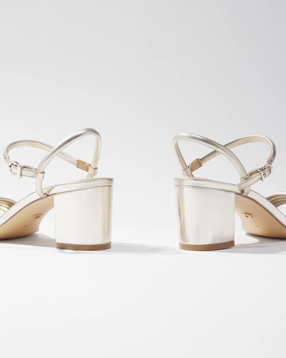 Metallic Strap Sandal | White House Black Market